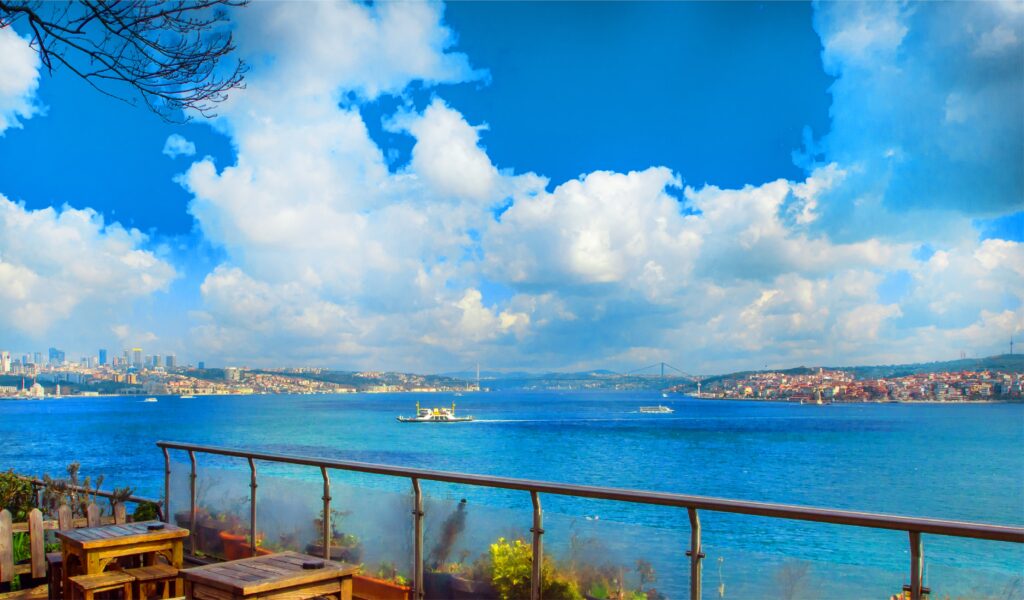 Gülhane Parkı deniz manzarası